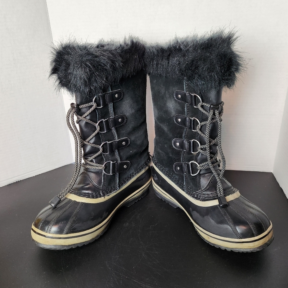 Sorel Joan of Arctic Women's Sz 5 Waterproof Winter Boots NY1966-013 Black
